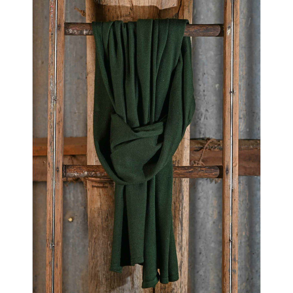 Forest Green Classic Merino Wool Scarf