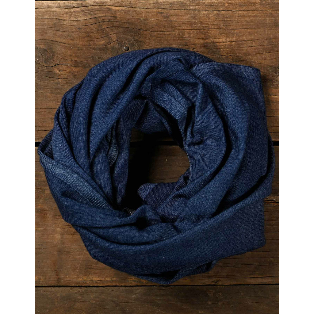 Prussian Blue Classic Merino Wool Scarf