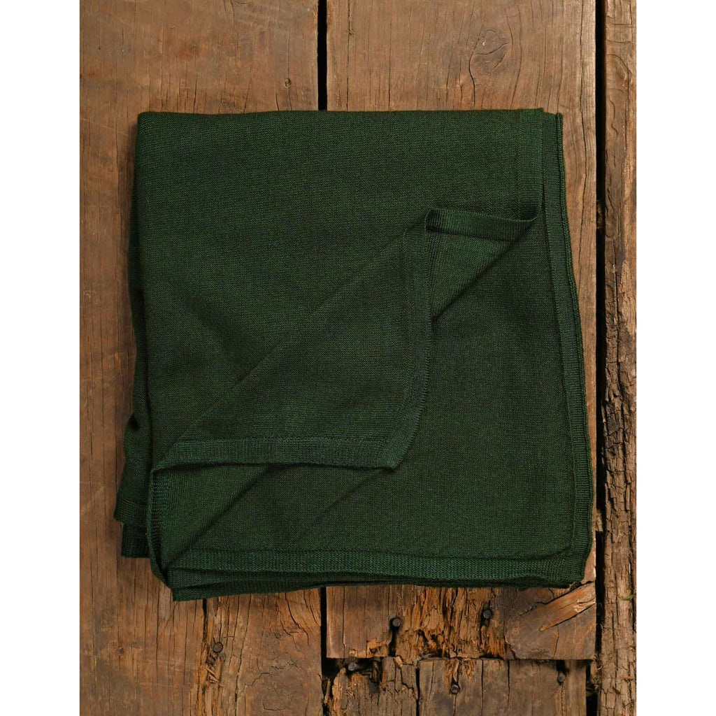 Forest Green Classic Merino Wool Scarf