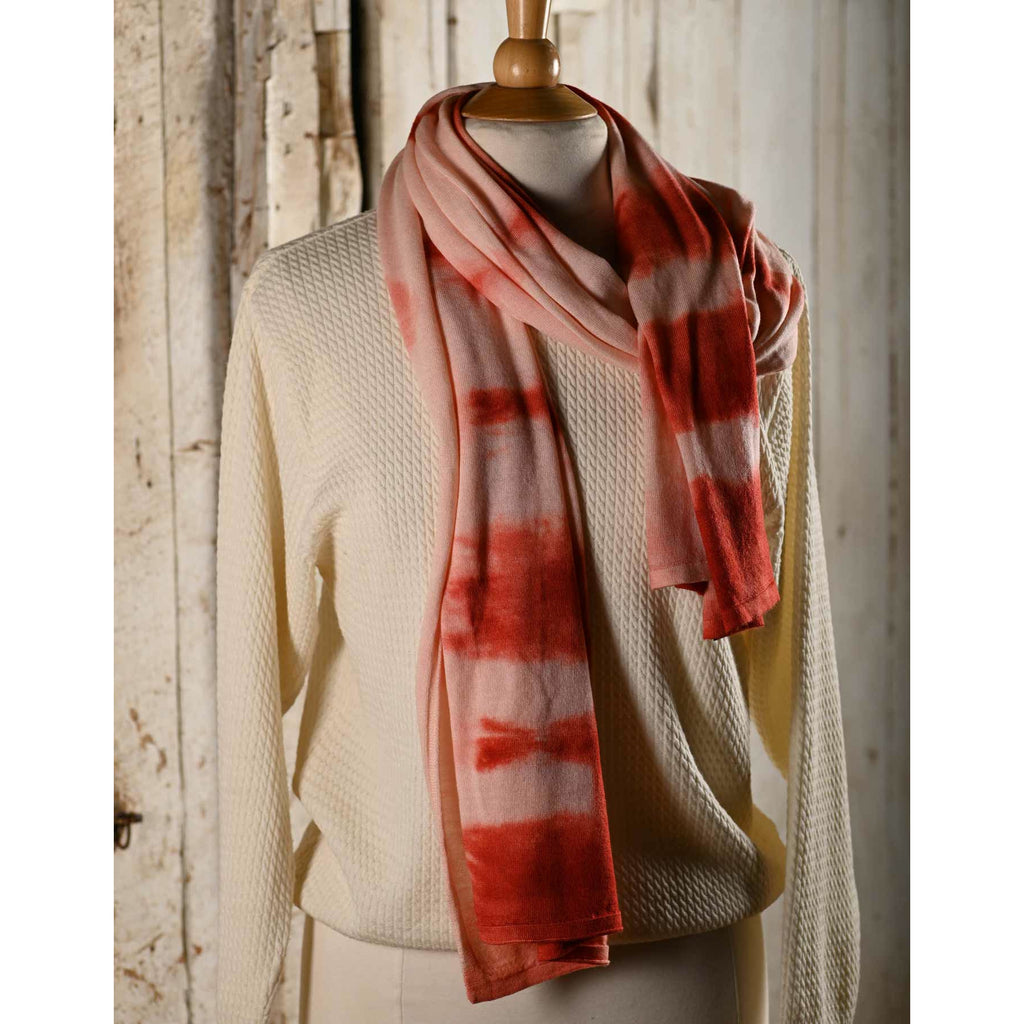 Scarlet Merino Wool Scarf - Fence Post