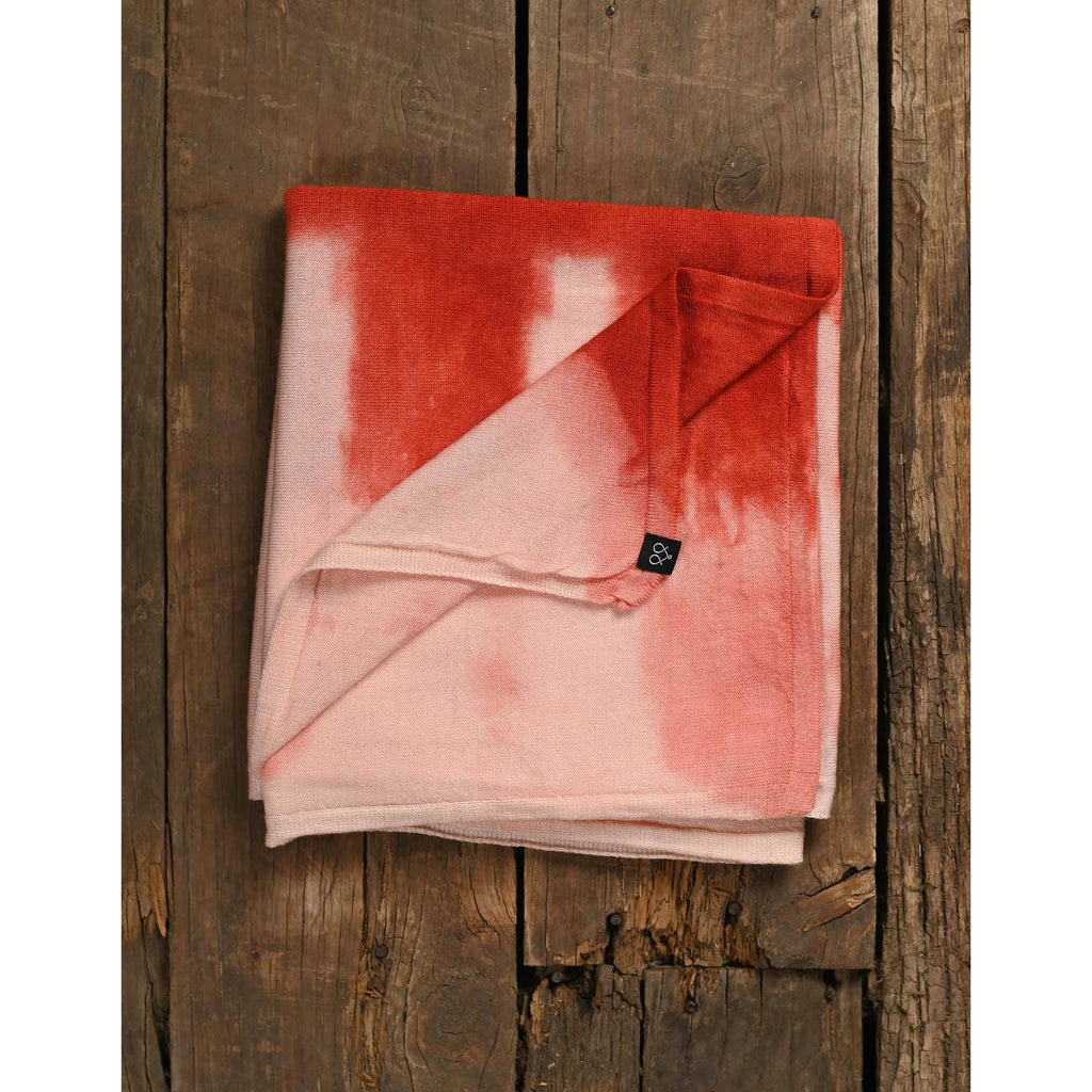Scarlet Merino Wool Scarf - Fence Post