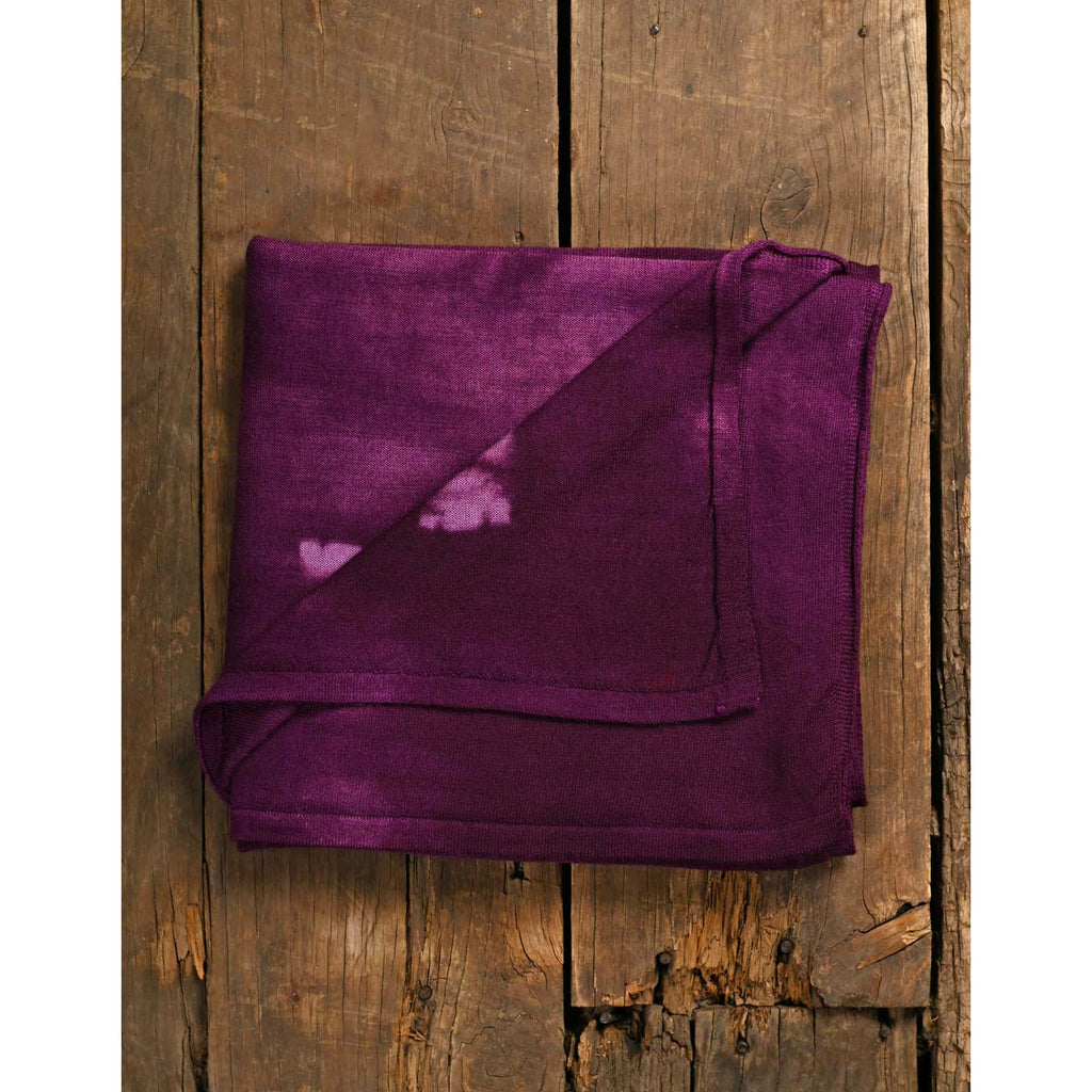 Mulberry Merino Wool Scarf - Kangaroo Paw design