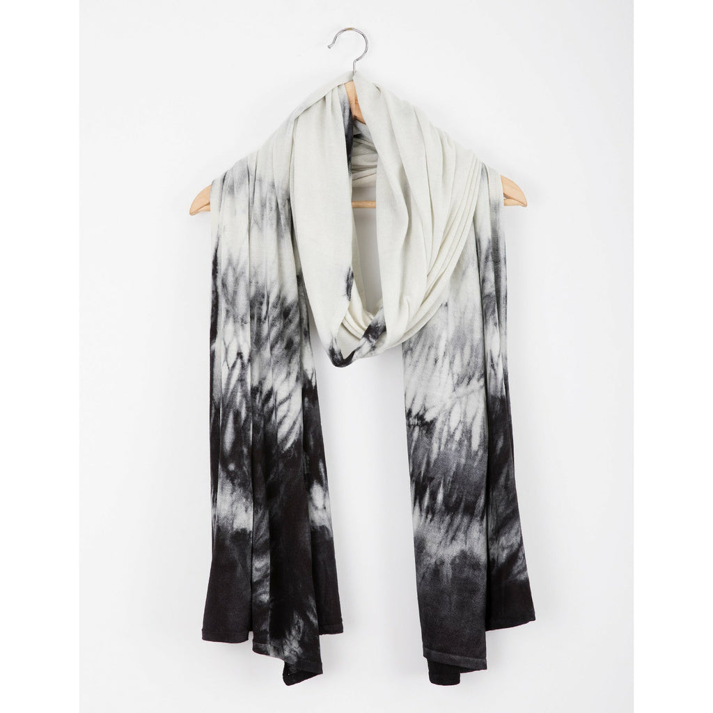 Raven Black Mackerel Sky Scarf